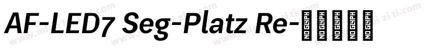 AF-LED7 Seg-Platz Re字体转换